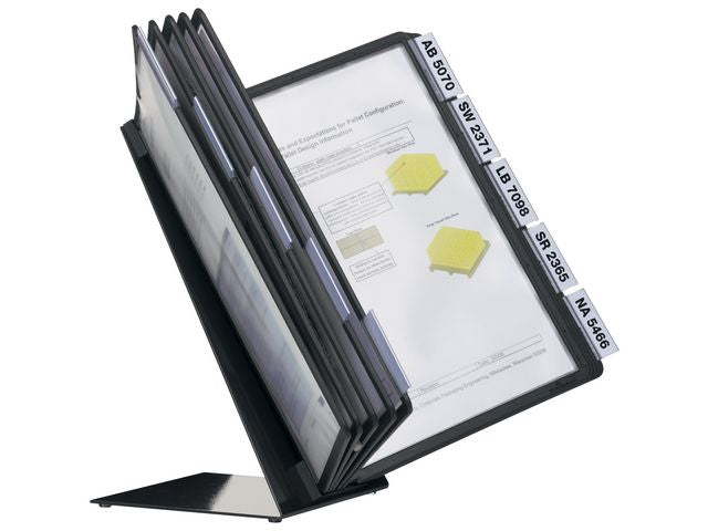 Bordsställ VARIO A4 med 10 ramar svart